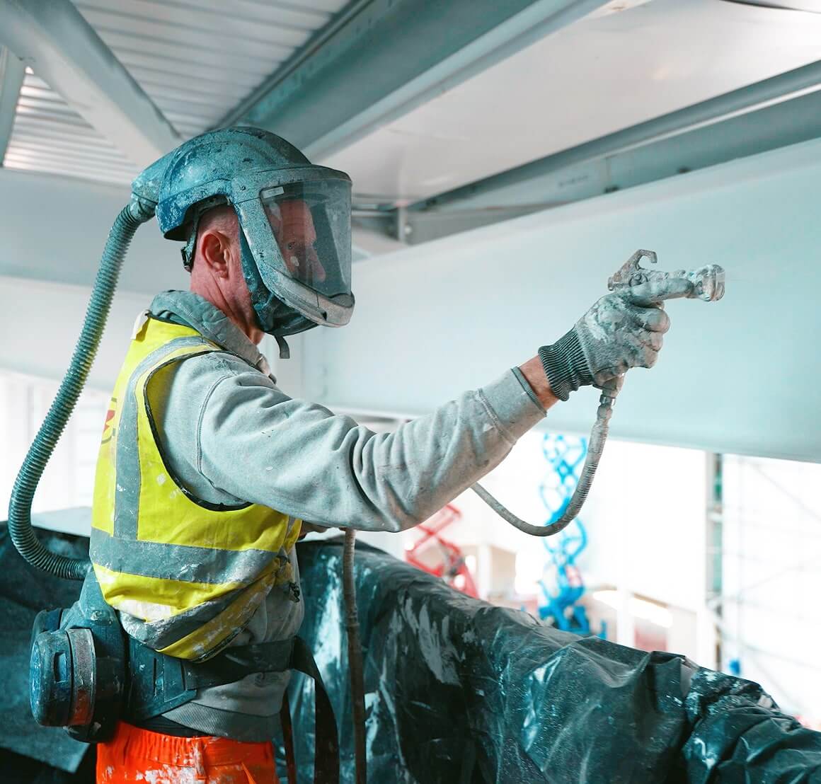 Offsite Application of Intumescent Paint
