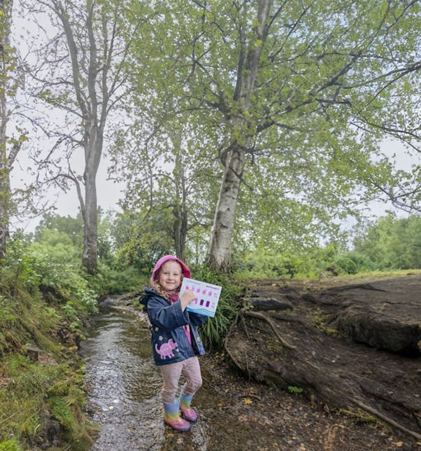 Infographic showing WaterBlitz participation and freshwater measurement statistics